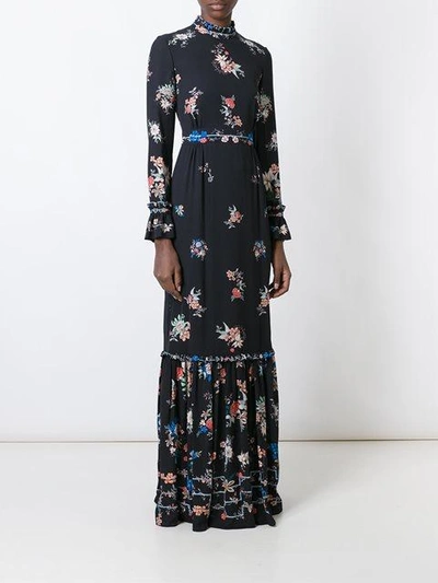 Vilshenko Sinead Floral-print Silk Maxi Dress | ModeSens