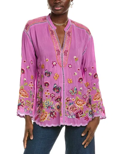 Johnny Was Petite Maude Blouse In Purple