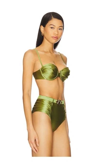 Devon Windsor Karter Bikini Top Moss In Moss