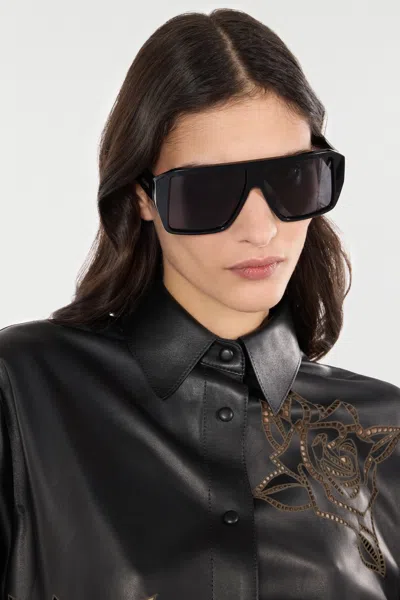 Roberto Cavalli Unisex Sunglasses In Black