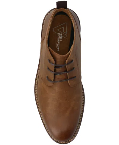 Vance Co. Vance Mens Stratton Medium And Wide Width Plain Toe Casual Chukka Boot In Walnut