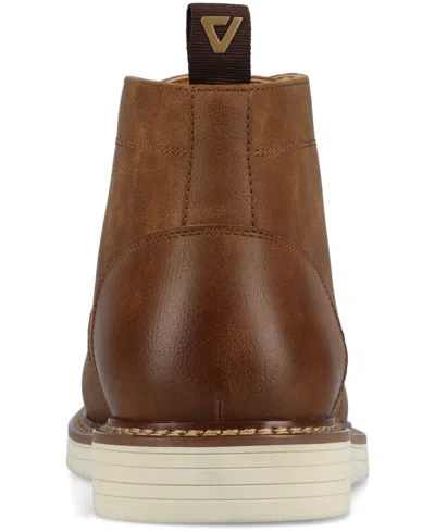 Vance Co. Vance Mens Stratton Medium And Wide Width Plain Toe Casual Chukka Boot In Walnut