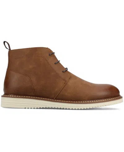 Vance Co. Vance Mens Stratton Medium And Wide Width Plain Toe Casual Chukka Boot In Walnut