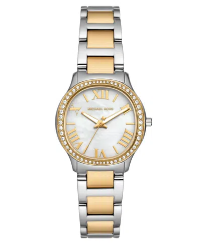 Michael Kors Women's Sage Mother Of Pearl Dial Watch In Two-tone
