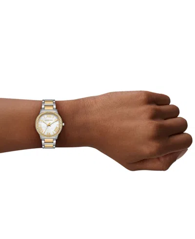 Michael Kors Women's Sage Mother Of Pearl Dial Watch In Two-tone