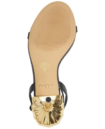 Aldo X Disney Women's Ursulaheel Two-piece Dress Sandals In Black Raffia