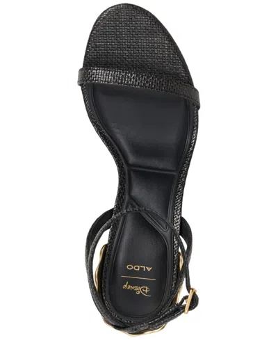 Aldo X Disney Women's Ursulaheel Two-piece Dress Sandals In Black Raffia