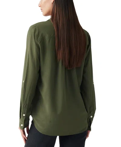 Levi's Women's Darlene Collared Button-front Shirt In Deep Depths