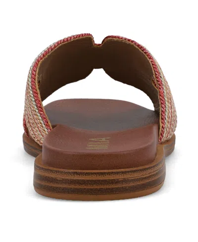 Mia Women's Dia Flat Sandals In Red Multi