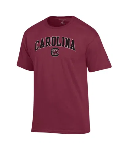 Champion Men's Garnet South Carolina Gamecocks Arch Over Logo T-shirt In Garnet