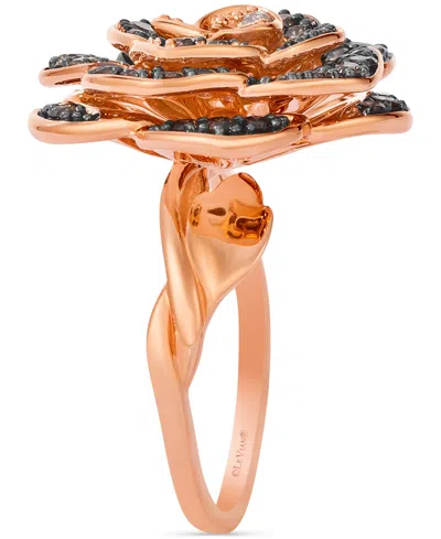 Le Vian Chocolate Ombre Diamond Rose Ring (1-1/2 Ct. T.w.) In 14k Rose Gold In Rose Gold
