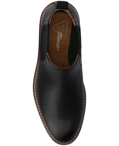 Vance Co. Vance Mens Salter Medium And Wide Width Plain Toe Casual Chelsea Boot In Black