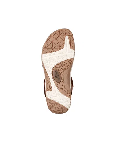 Earth Women's Sterling Strappy Sporty Sandals In Cognac Leather