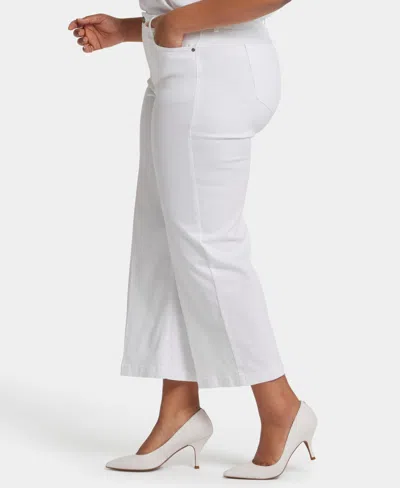 Nydj Teresa Wide Leg Ankle Jeans In Optic White In Optic White