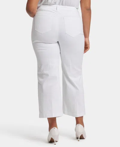 Nydj Teresa Wide Leg Ankle Jeans In Optic White In Optic White