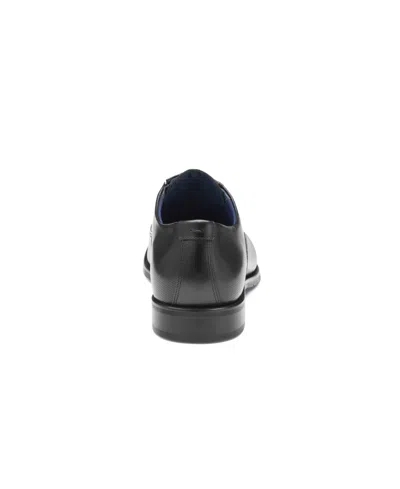 Johnston & Murphy Men's Landry Embossed Cap Toe Shoe In Black