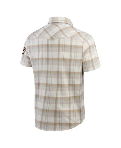 Fanatics Men's Gray San Francisco Giants Plaid Full-snap Shirt In Gray