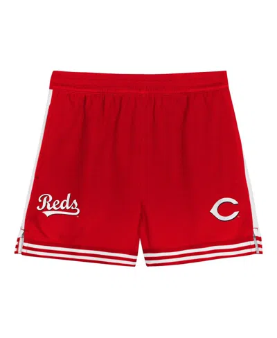 Outerstuff Toddler Gray/red Cincinnati Reds Pinch Hitter Infielder T-shirt And Shorts Set In Gray,red