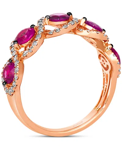 Le Vian Passion Ruby (1-1/4 Ct. T.w.) & Nude Diamond (1/2 Ct. T.w.) Ring In 14k Rose Gold In Rose Gold