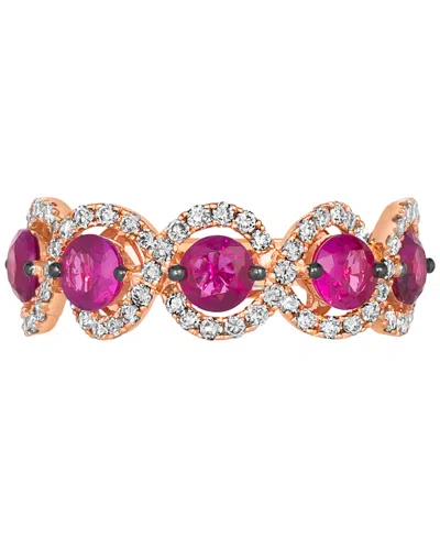 Le Vian Passion Ruby (1-1/4 Ct. T.w.) & Nude Diamond (1/2 Ct. T.w.) Ring In 14k Rose Gold In Rose Gold