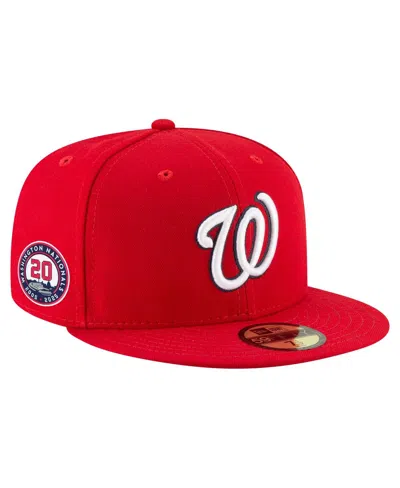 New Era 9fifty Mlb Washington Nationals Basic Red Snapback Hat 11590989 In Red