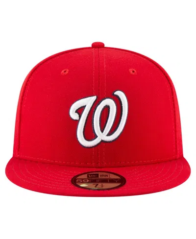 New Era 9fifty Mlb Washington Nationals Basic Red Snapback Hat 11590989 In Red