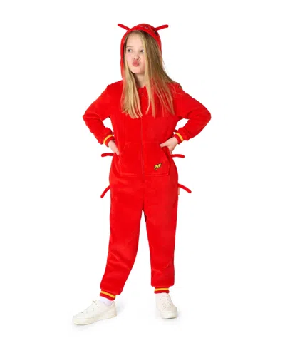 Opposuits Little And Big Boys Lobster Onesie In Red