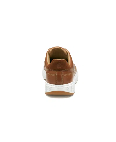 Johnston & Murphy Men's Dawson Perforated U-throat Sneakers In Tan Full Grain