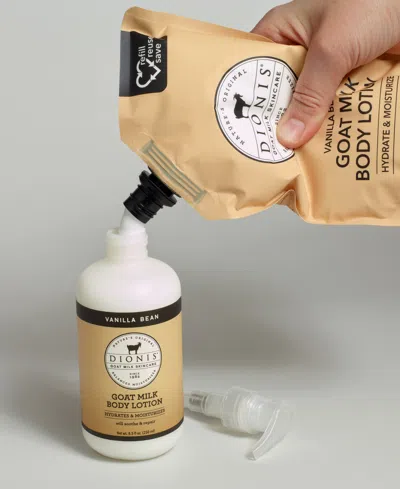 Dionis Vanilla Bean Goat Milk Body Lotion Refill Set In No Color