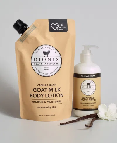 Dionis Vanilla Bean Goat Milk Body Lotion Refill Set In No Color
