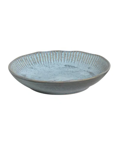 Porto Brasil Stoneware Linhas Salad Bowls, Set Of 6 In Breeze