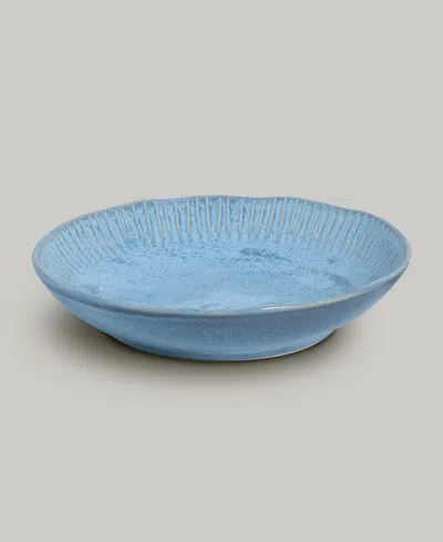 Porto Brasil Stoneware Linhas Salad Bowls, Set Of 6 In Breeze