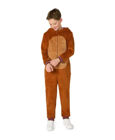 Opposuits Little And Big Boys Walrus Onesie In Beige