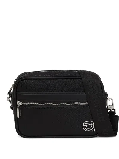Karl Lagerfeld Ikon Crossbody Bag In Black