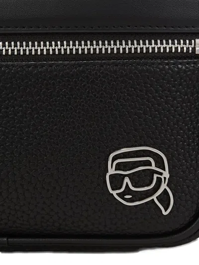 Karl Lagerfeld Ikon Crossbody Bag In Black