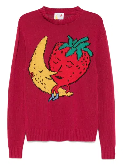 Sky High Farm Graphic-print Jumper In Red