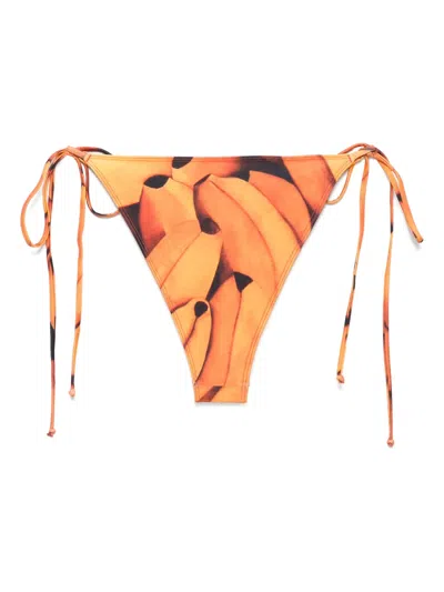 Donde Esteban Bananas Bikini Bottoms In Orange