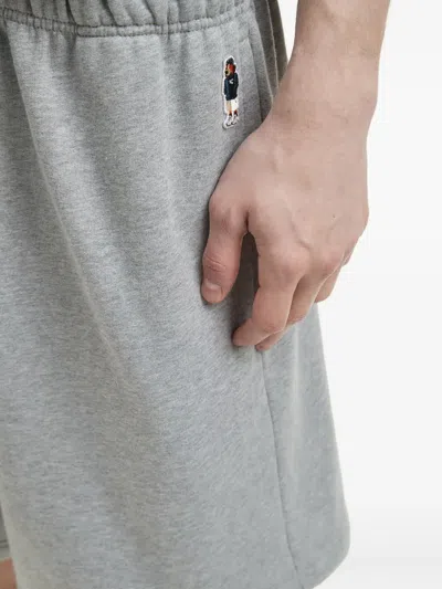 Chocoolate Cotton Track Shorts In Grey