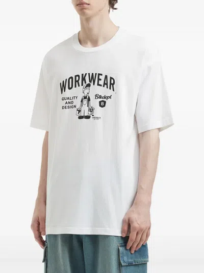 Chocoolate Graphic-print Cotton T-shirt In White