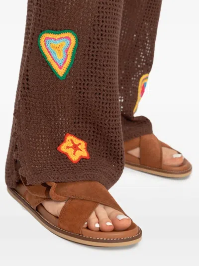 Sophia Webster Blair Slides In Brown