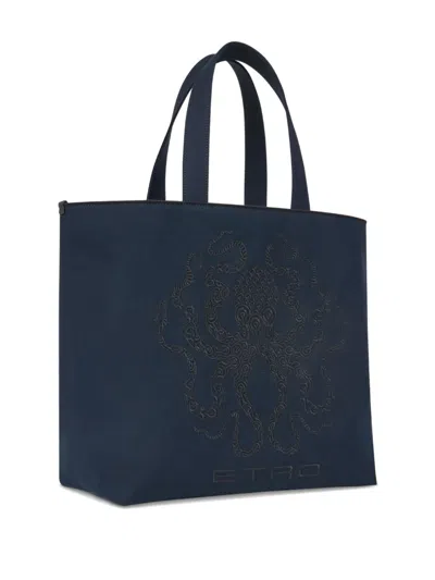 OCTOPUS 刺绣手提包