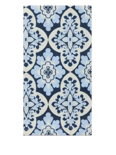 La Doublej Palazzo-print Napkin (set Of Two) In Blue