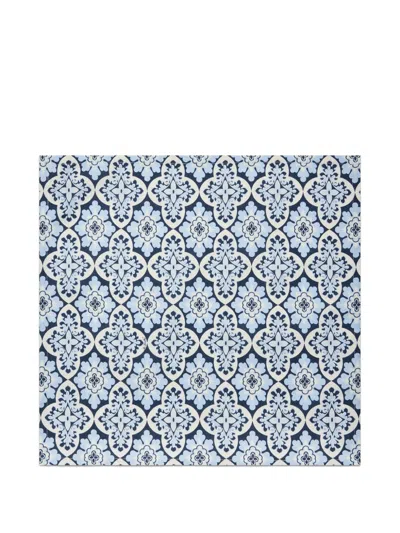 La Doublej Palazzo-print Napkin (set Of Two) In Blue