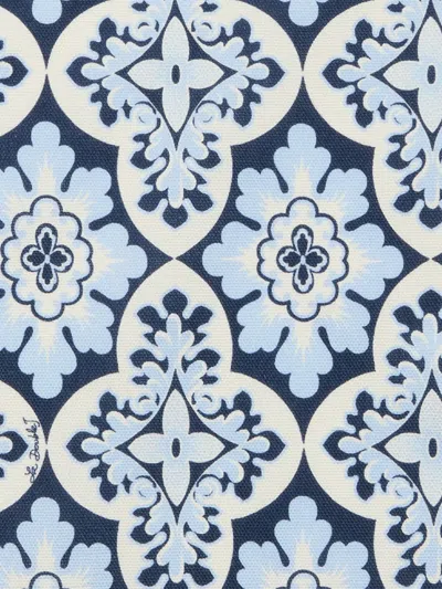 La Doublej Palazzo-print Napkin (set Of Two) In Blue