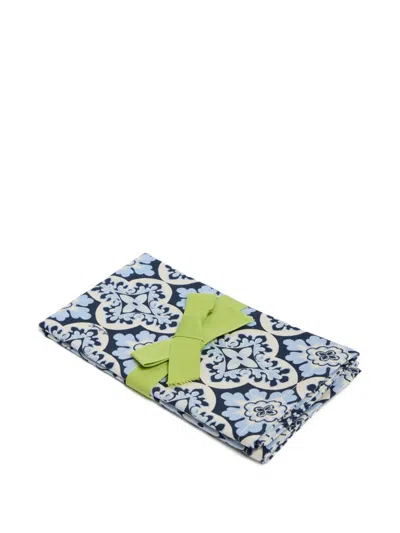 La Doublej Palazzo-print Napkin (set Of Two) In Blue