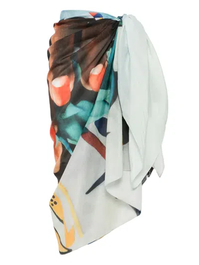 Donde Esteban Salpicon Sarong In Blue