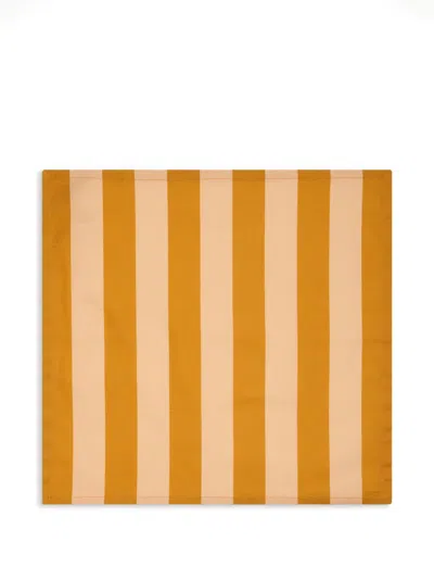 La Doublej Contrada-print Napkin (set Of Two) In Orange