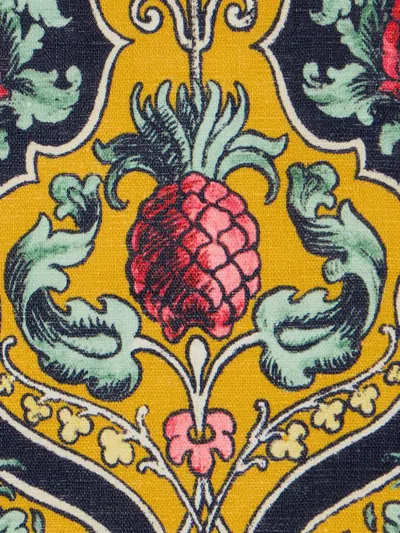 La Doublej Ananas-print Napkin (set Of Two) In Yellow