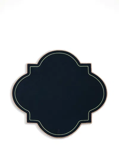 La Doublej Medallion Placemats Set Of 2 In Blue