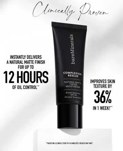 Bareminerals Complexion Rescue Natural Matte Tinted Moisturizer Mineral Spf 30 In Suede 04